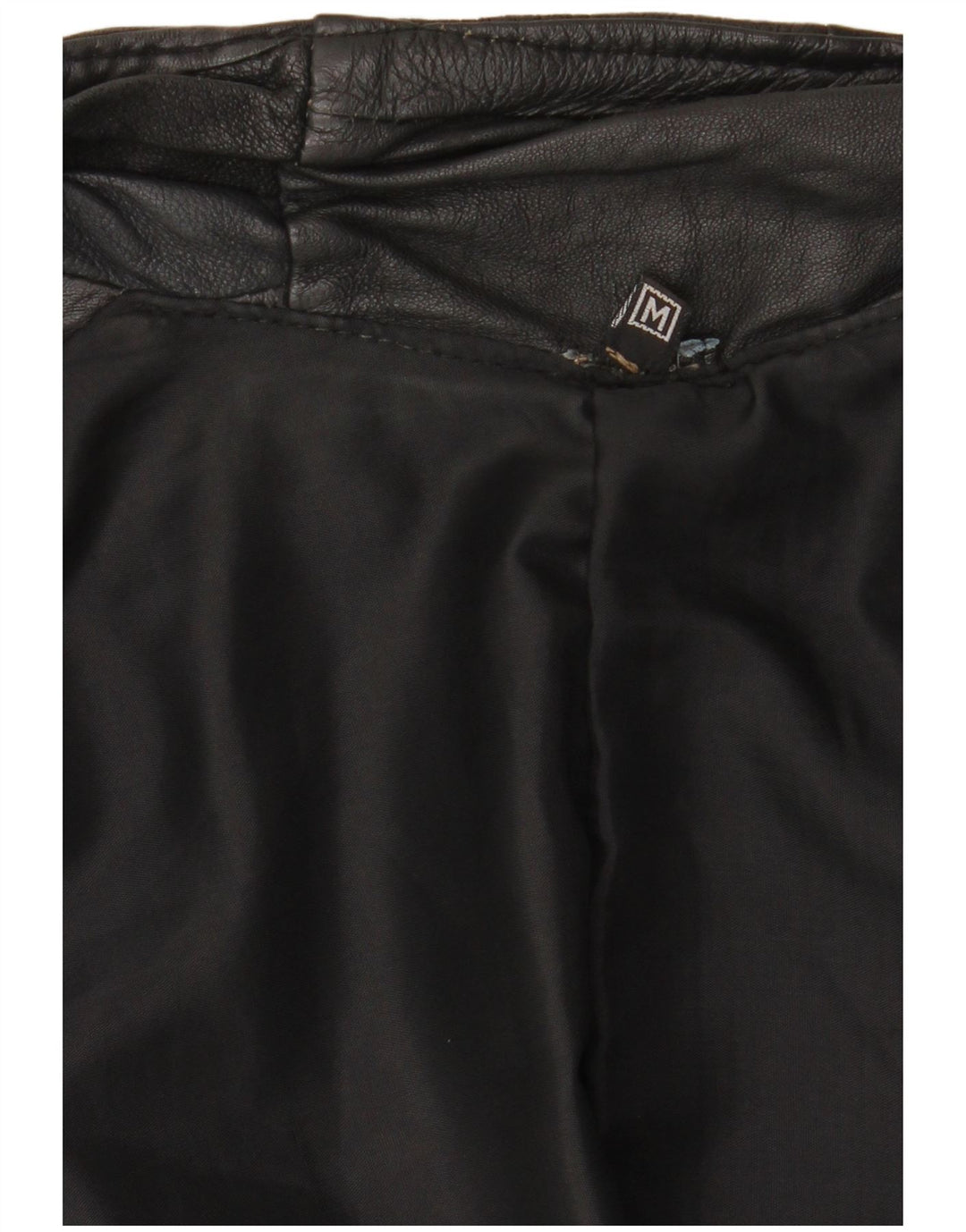 Мужской кожаный жилет VINTAGE UK 38, средний черный в стиле пэчворк