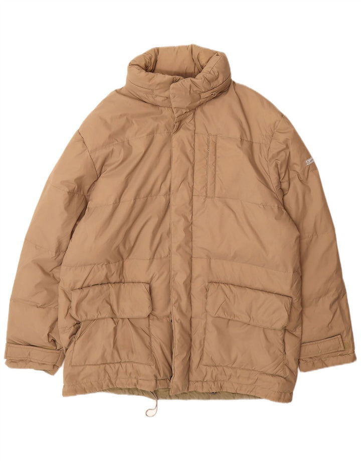 Invicta Мужской Стеганый Пальто UK 38 Средний Бежевый Полиамид