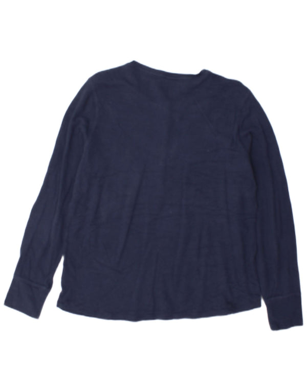 Женский топ L.L.Bean с длинным рукавом UK 18 XL, темно-синий, хлопок