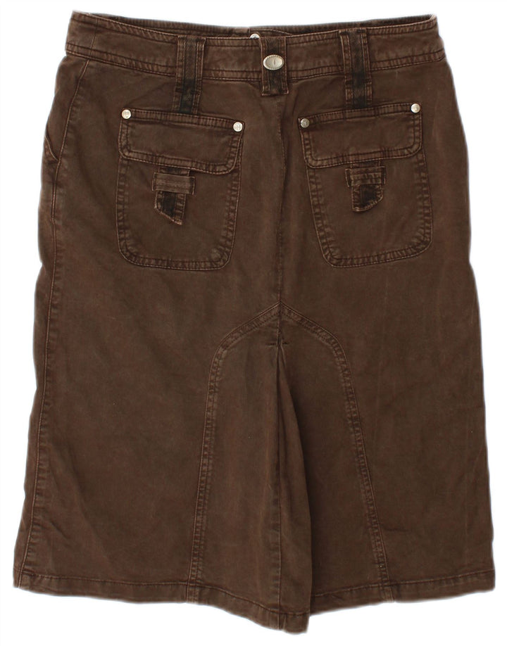 Женская джинсовая юбка Trussardi IT 42 Medium W30 Коричневая, хлопок