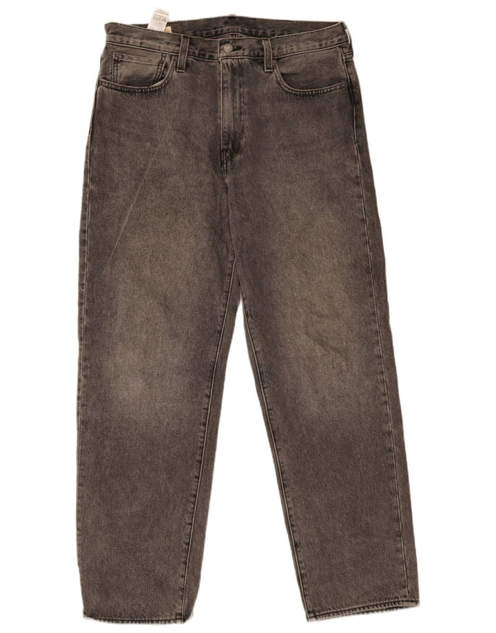 Мужские свободные джинсы Levi's W33 L32 Серые хлопковые