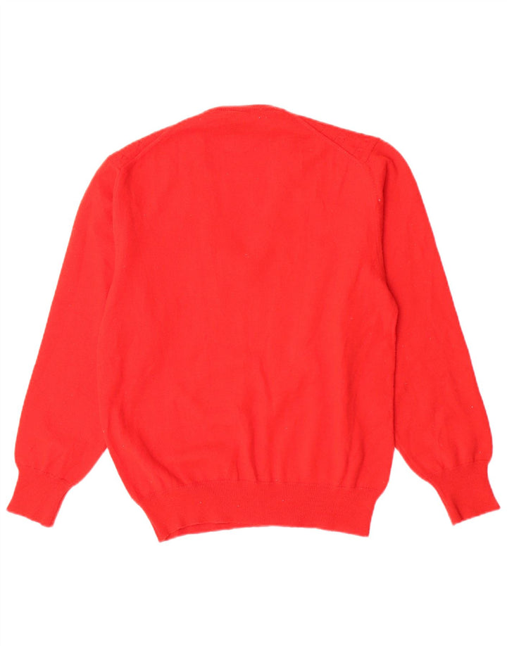 Женский джемпер Mapier с v-образным вырезом, Великобритания 14, средний красный, шерсть
