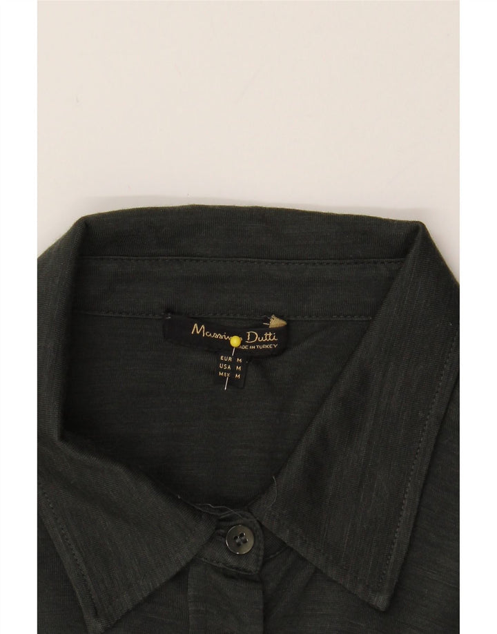 MASSIMO DUTTI Womens Shirt UK 14 Medium Grey Lyocell Vintage Massimo Dutti and Second-Hand Massimo Dutti from Messina Hembry 
