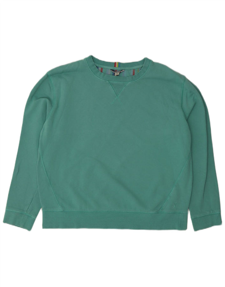 Женский джемпер оверсайз Joules UK 12, средний зеленый хлопок