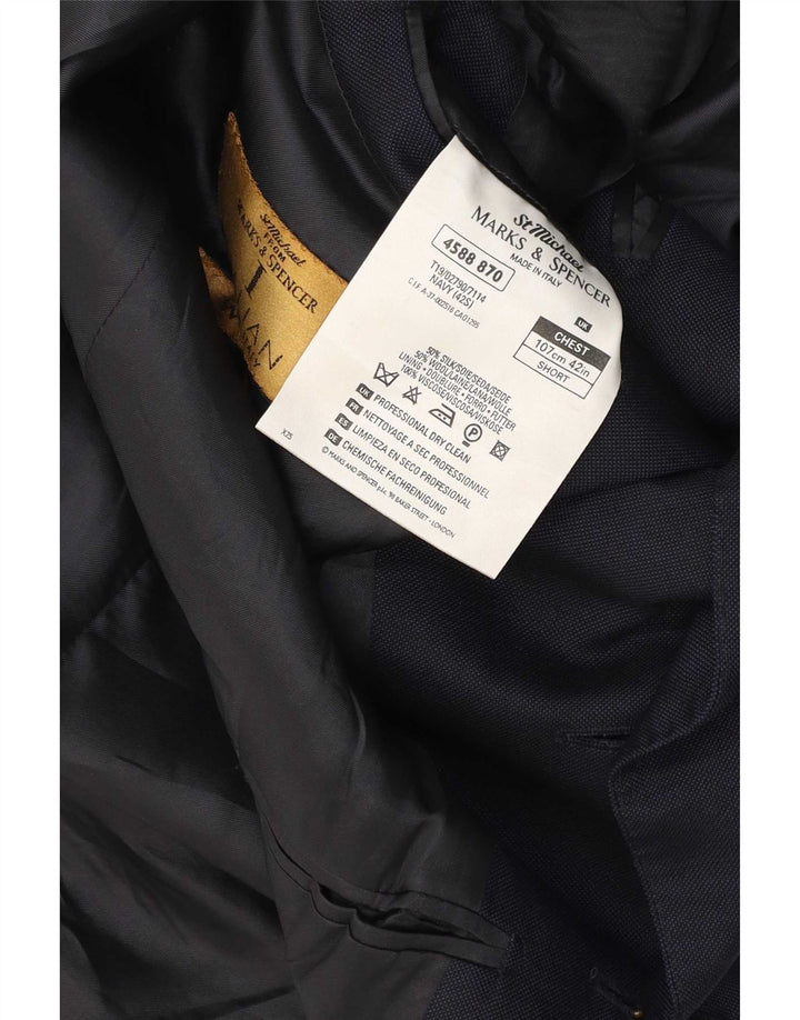Мужской пиджак Marks & Spencer St. Michael, UK 42, большой, темно-синий