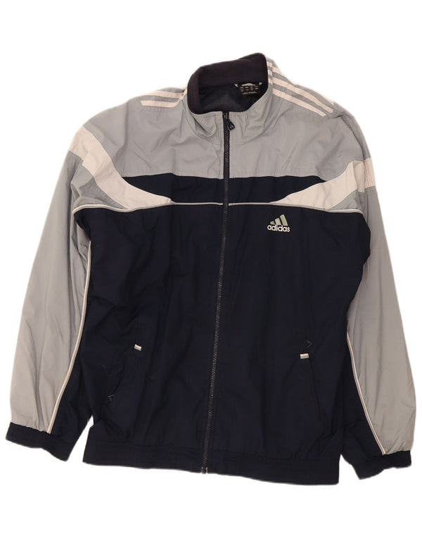 Мужская спортивная куртка Adidas UK 42/44, большой темно-синий цветной блок