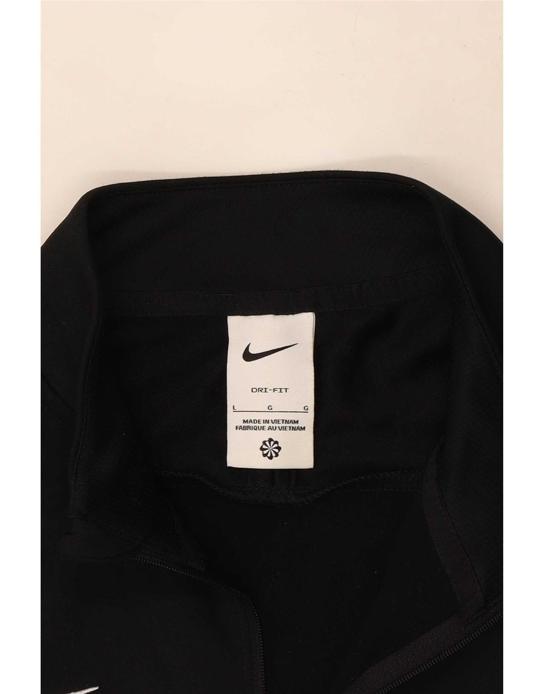 Мужской пуловер с воротником на молнии Nike Dri Fit, большой черный цветной блок