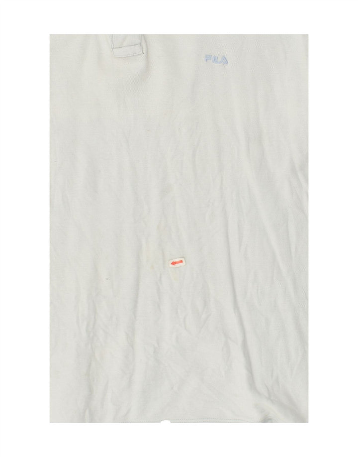 FILA Mens Polo Shirt IT 50 Medium Blue | Vintage Fila | Thrift | Second-Hand Fila | Used Clothing | Messina Hembry 