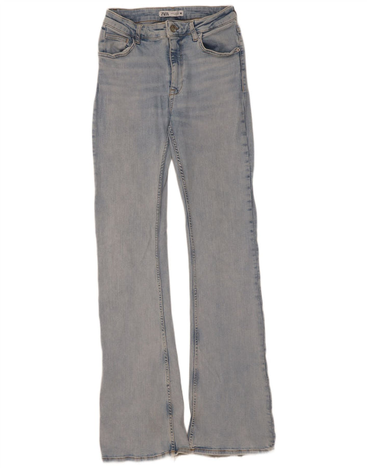 Женские расклешенные джинсы Zara EU 38 Small W28 L34 Синие