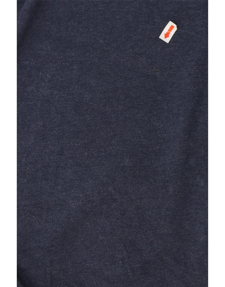 CALVIN KLEIN Мужской топ с рисунком, длинный рукав, маленький, темно-синий, хлопок