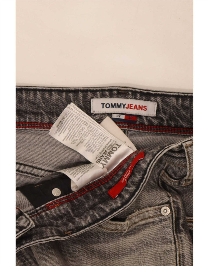 Мужские узкие джинсы Tommy Hilfiger W32 L30, серый хлопок