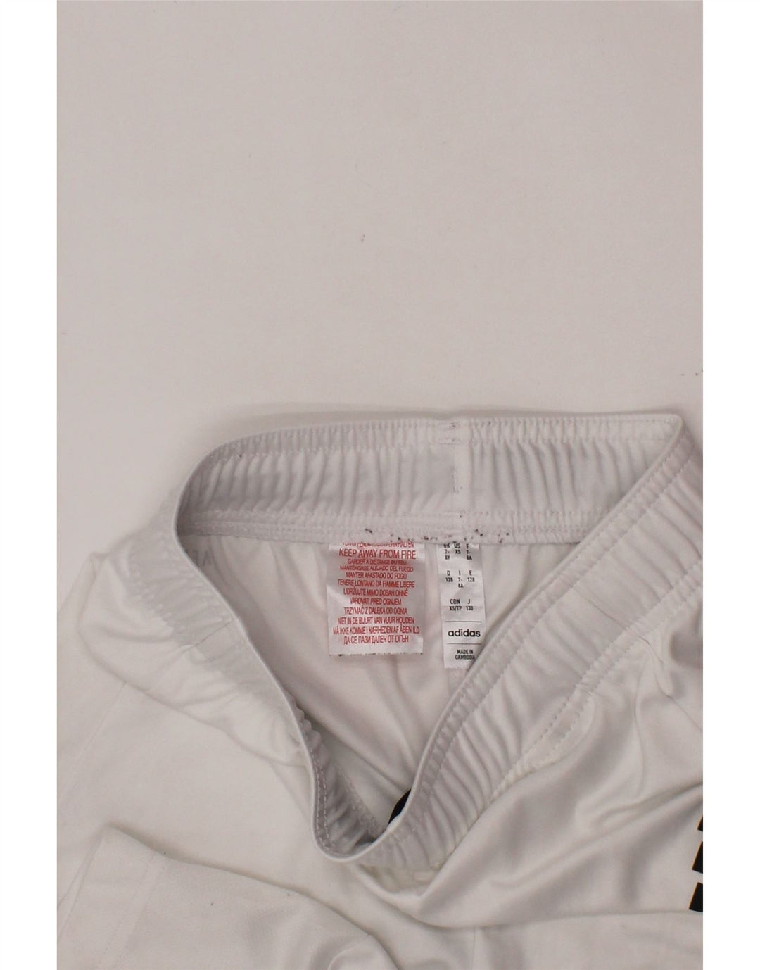 Спортивные шорты ADIDAS Aeroready для мальчиков 7-8 лет, белый полиэстер