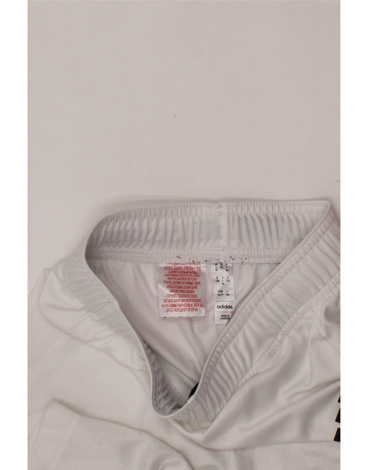 Спортивные шорты ADIDAS Aeroready для мальчиков 7-8 лет, белый полиэстер