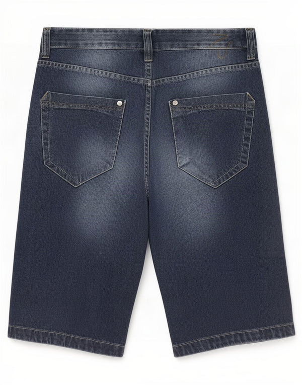 Мужские джинсовые шорты Zara EU 42 Large W32 Темно-синие