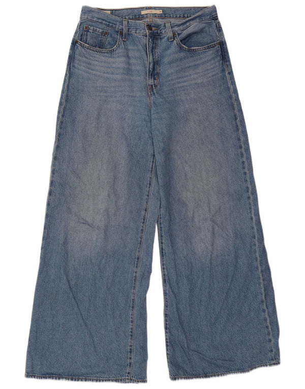 Женские широкие джинсы Levi's W28 L32, синий хлопок