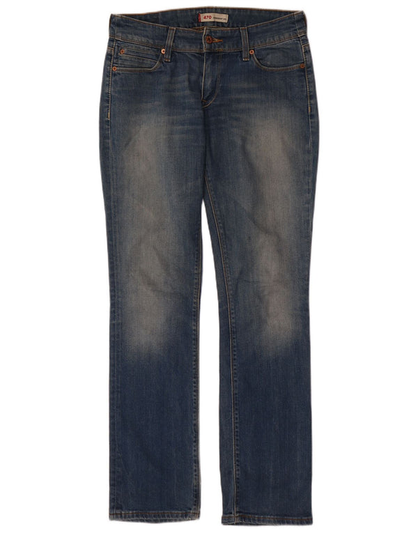 Женские прямые джинсы Levi's 470 W32 L33 синие, хлопок