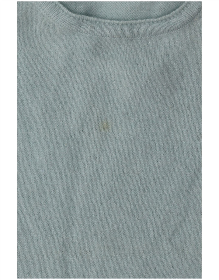 Женский джемпер с круглым вырезом BENETTON UK 14, средний бирюзовый