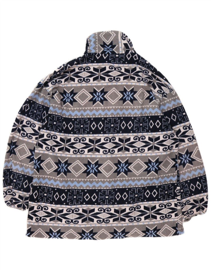 Мужская флисовая куртка VINTAGE UK 40, большая серая, Fair Isle