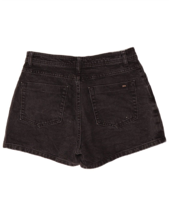 Женские джинсовые шорты Zara Medium W28, черный хлопок