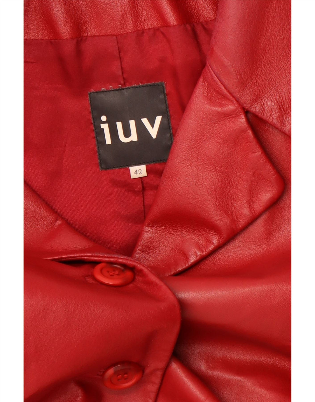 Куртка женская кожаная VINTAGE IT 42 Medium Red Leather