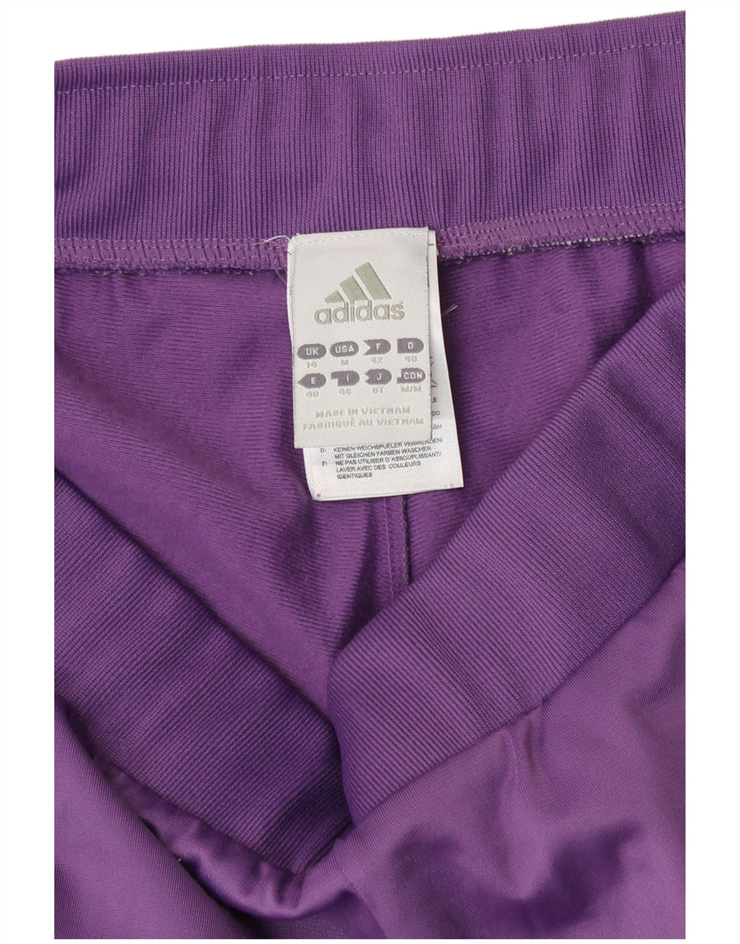 Женские спортивные брюки Adidas UK 14, полиэстер, средний фиолетовый