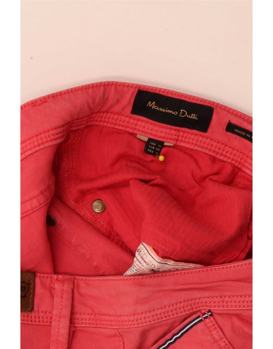 Мужские джинсы Massimo Dutti Slim EU 40 Medium W31 L30 Розовые