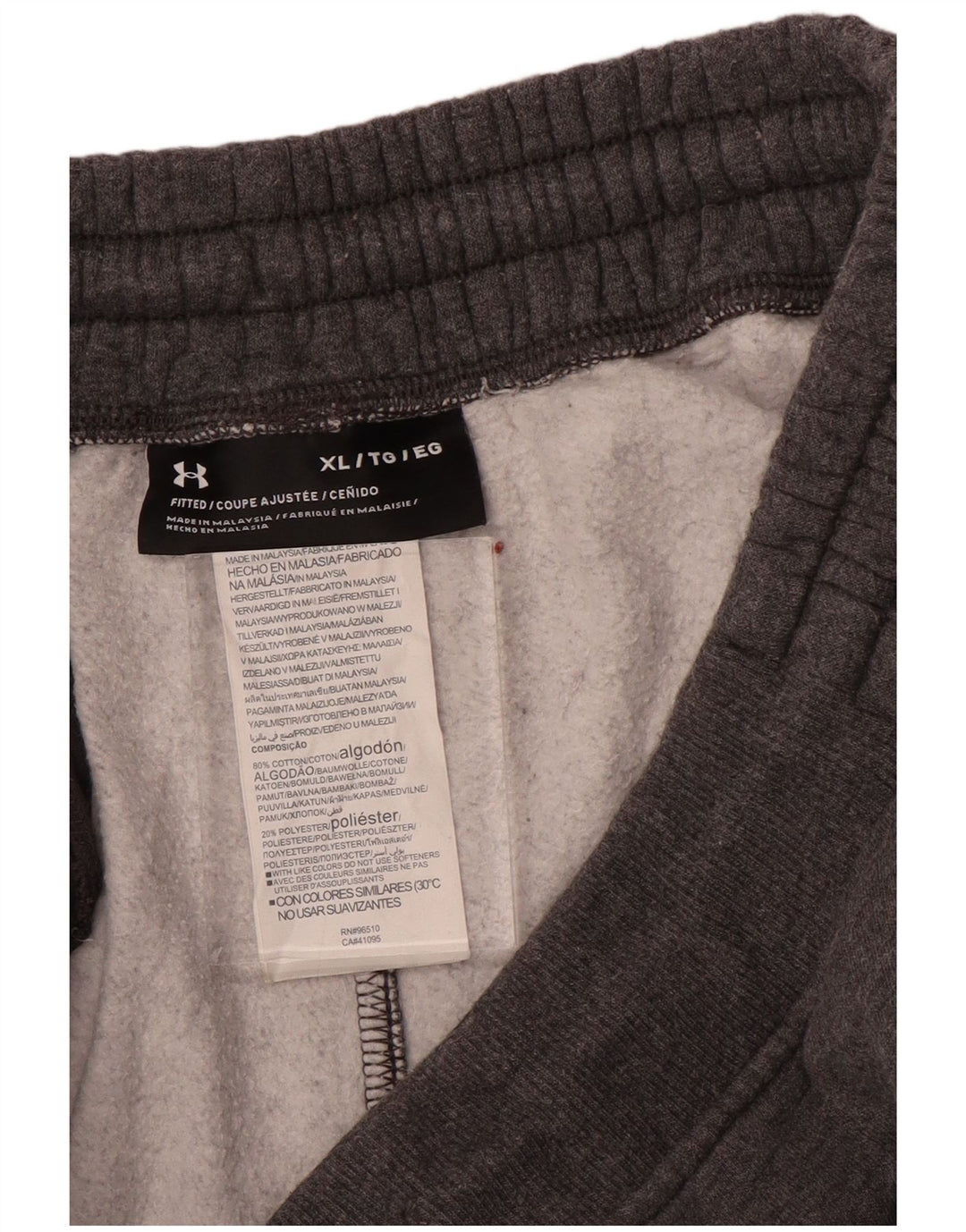 Мужские приталенные спортивные брюки Under Armour, джоггеры XL, серый хлопок