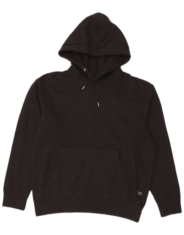 Мужской джемпер с капюшоном Jack & Jones XL, черный хлопок