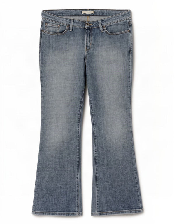 Женские джинсы Levi's 545 Low Bootcut, размер США 10, большие размеры W34 L30, синий хлопок