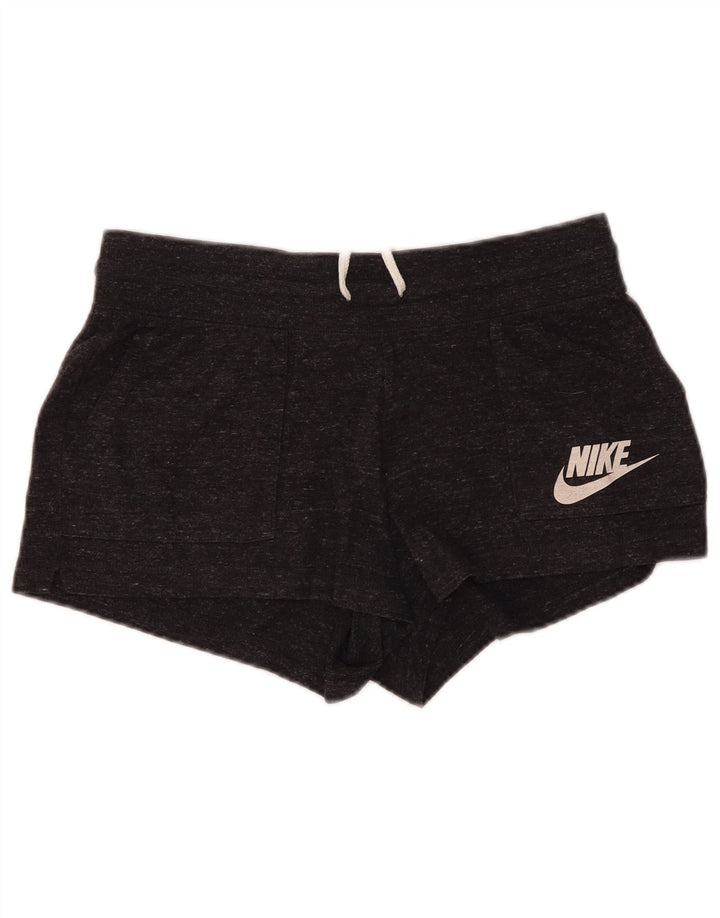 Женские спортивные шорты Nike UK 14, хлопок среднего серого цвета с крапинками
