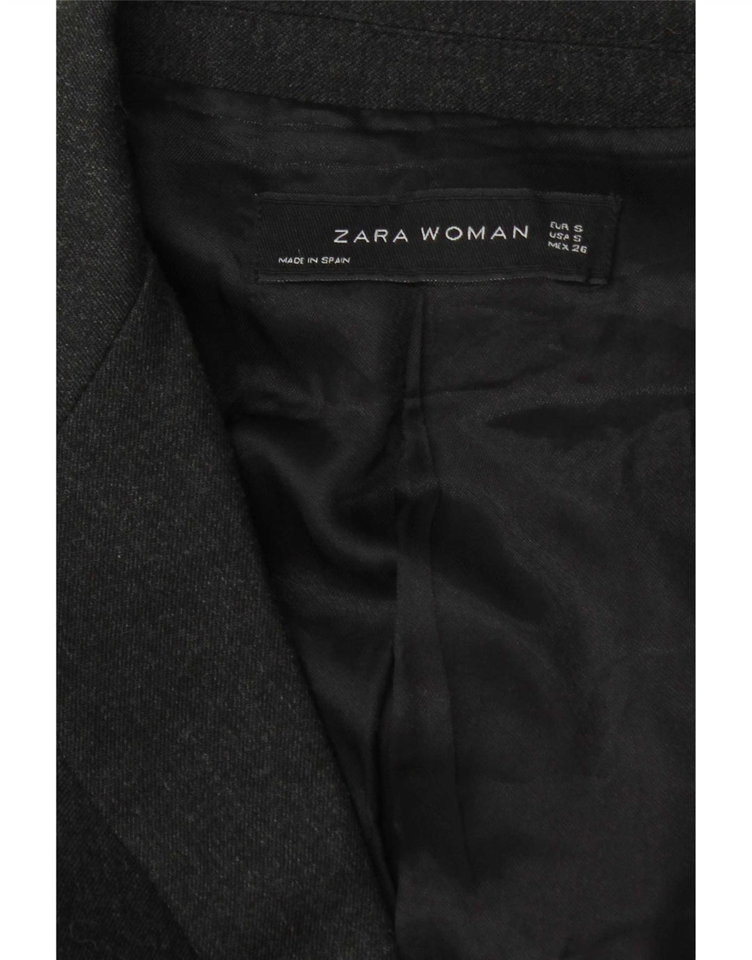 Женский пиджак Zara на 2 пуговицах UK 10, маленький серый