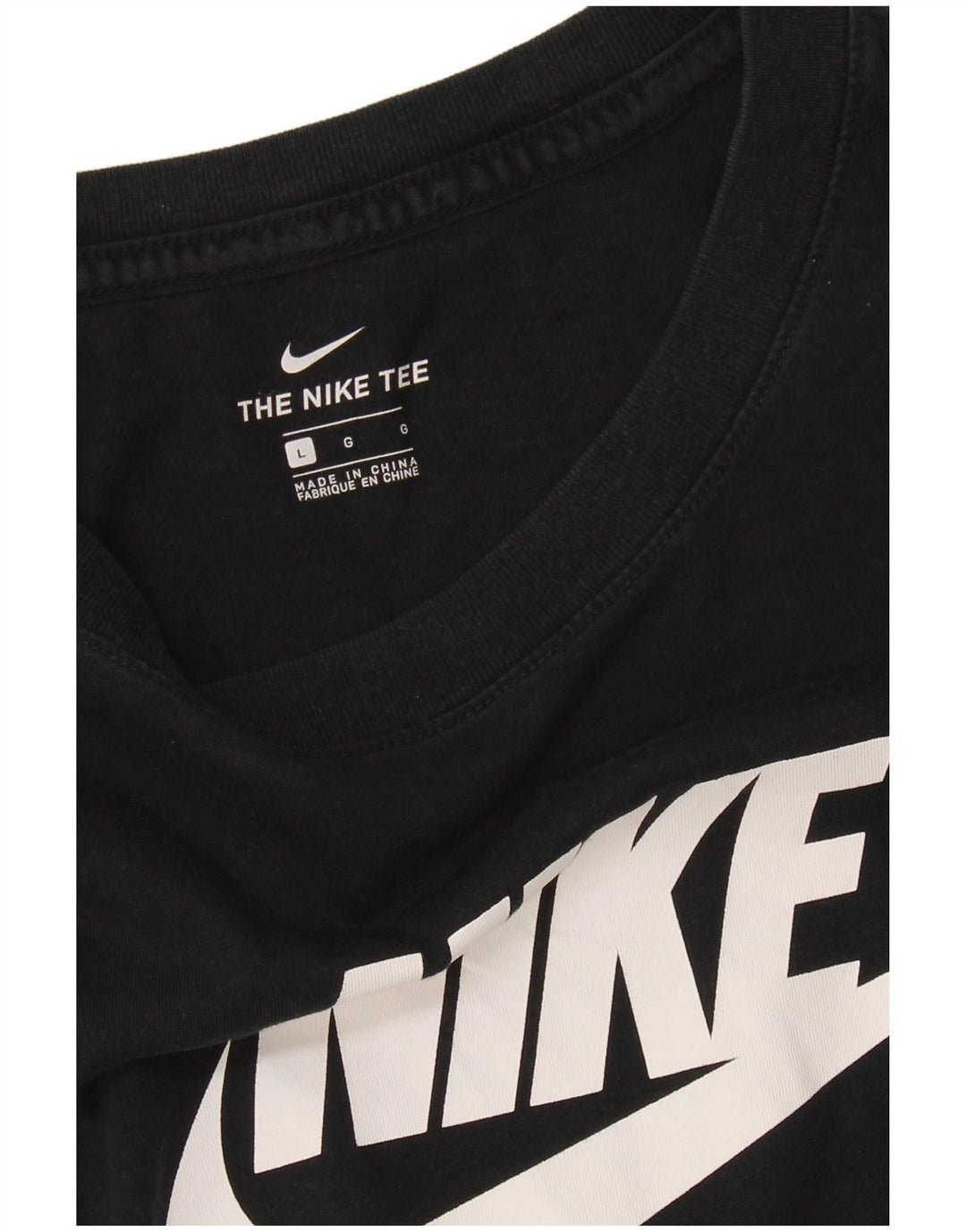 Женская футболка с рисунком NIKE UK 16, большая черная