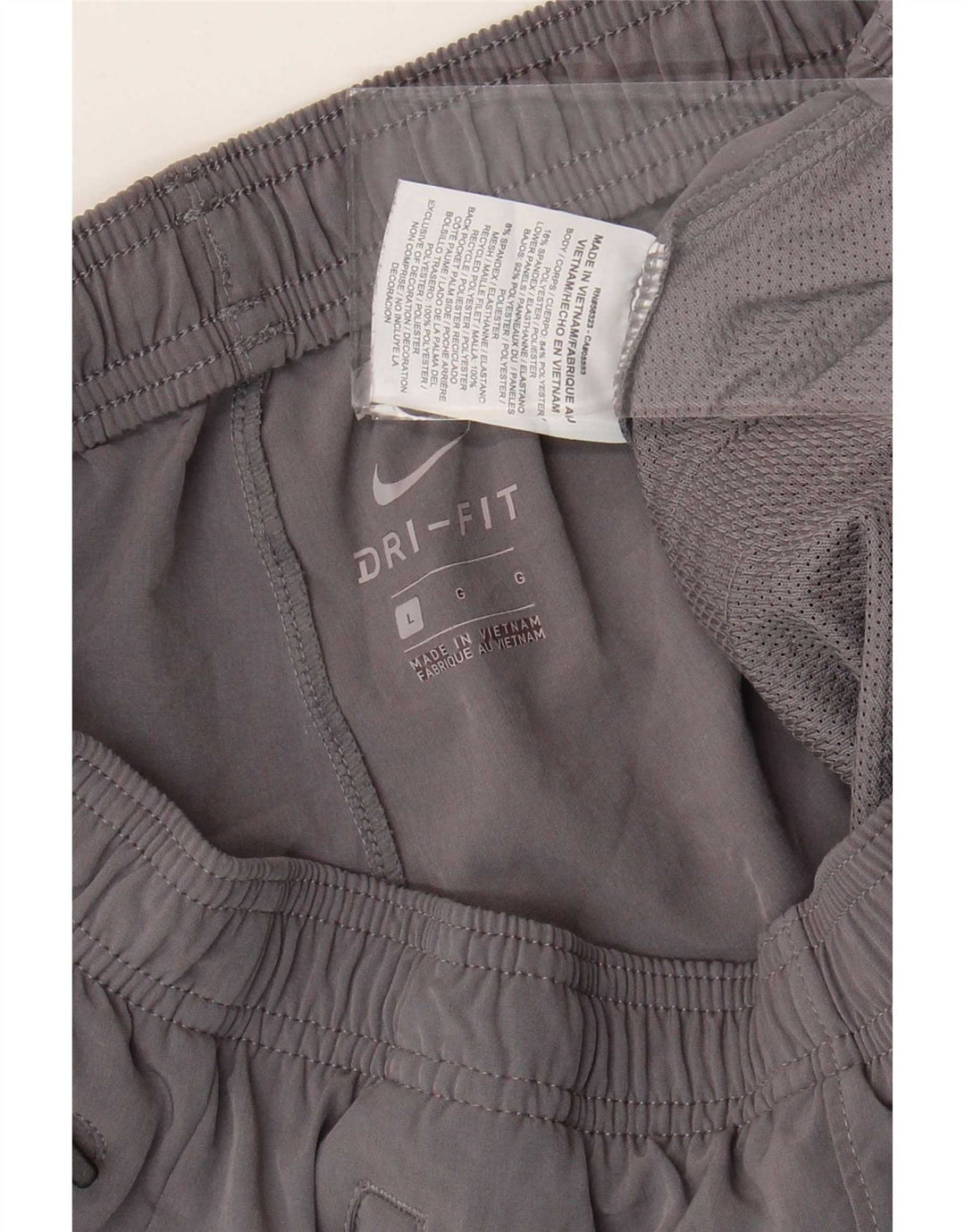 Мужские спортивные брюки Nike Dri Fit, большие серые брюки из полиэстера
