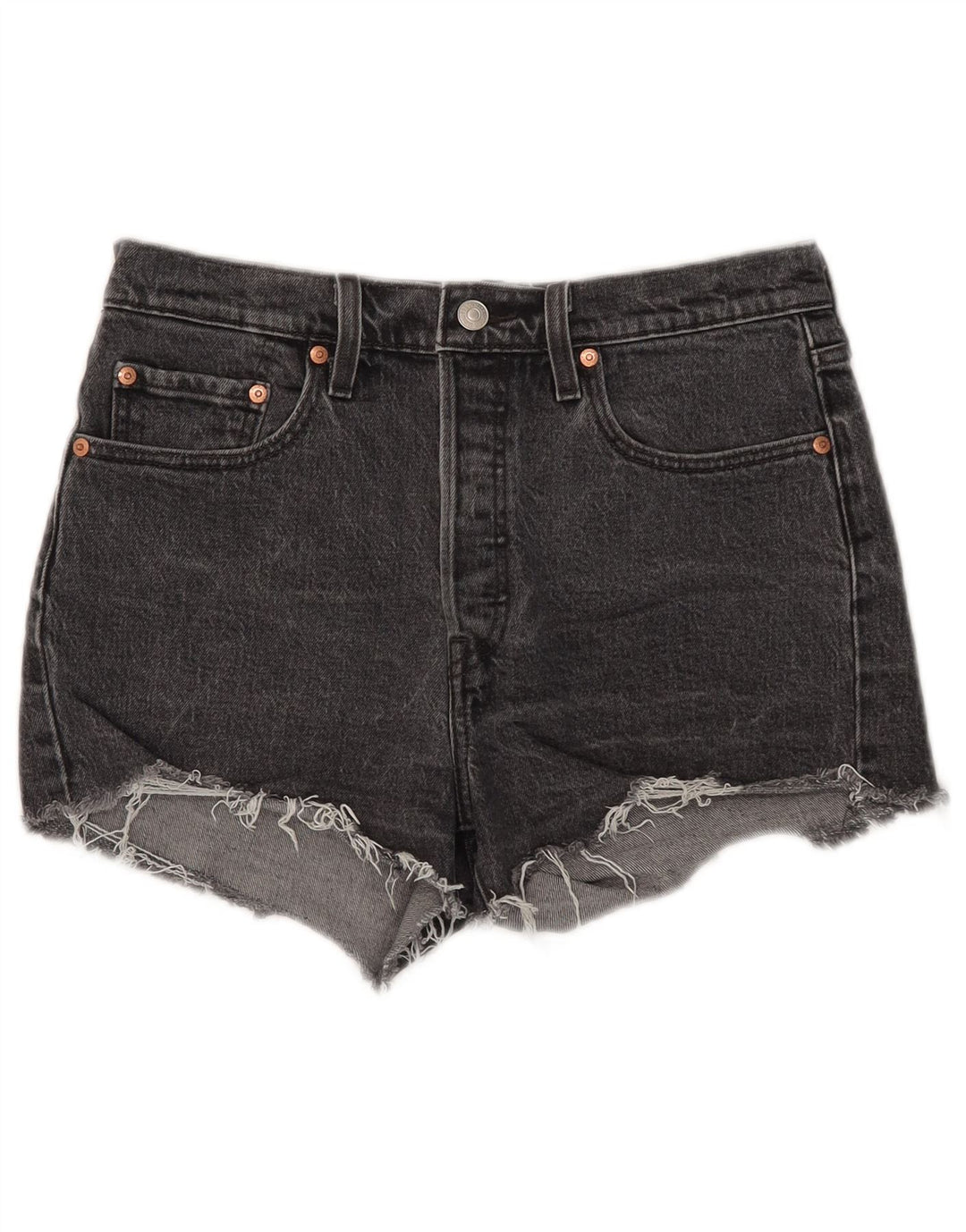 Женские джинсовые шорты Levi's 501 W28, средний черный, хлопок