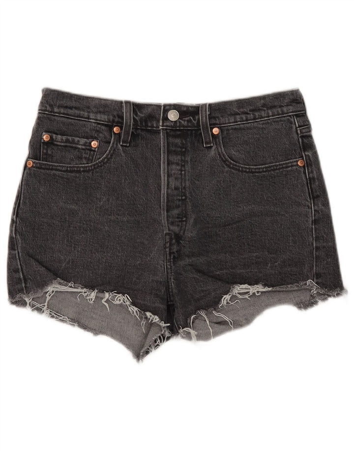 Женские джинсовые шорты Levi's 501 W28, средний черный, хлопок