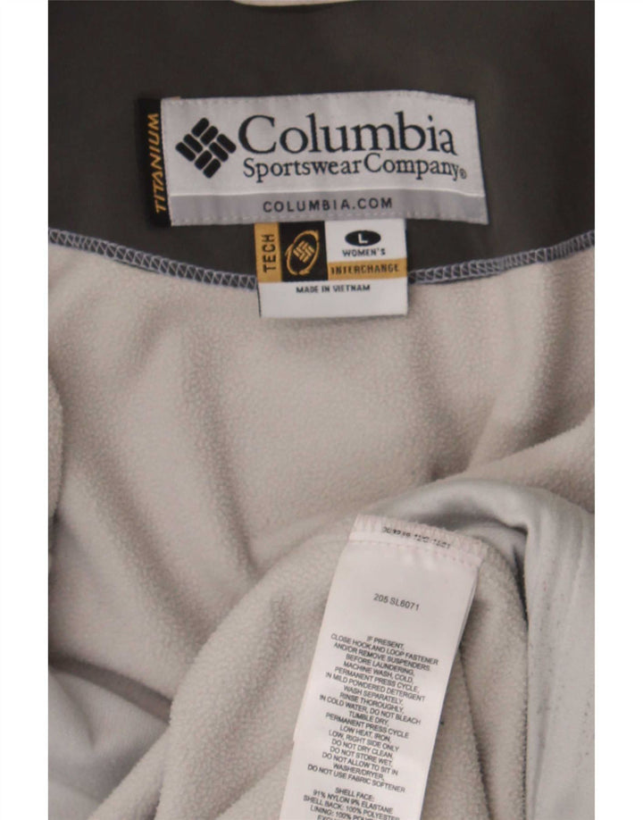 Женская ветровка Columbia Interchange UK 16, большая синяя с цветными блоками