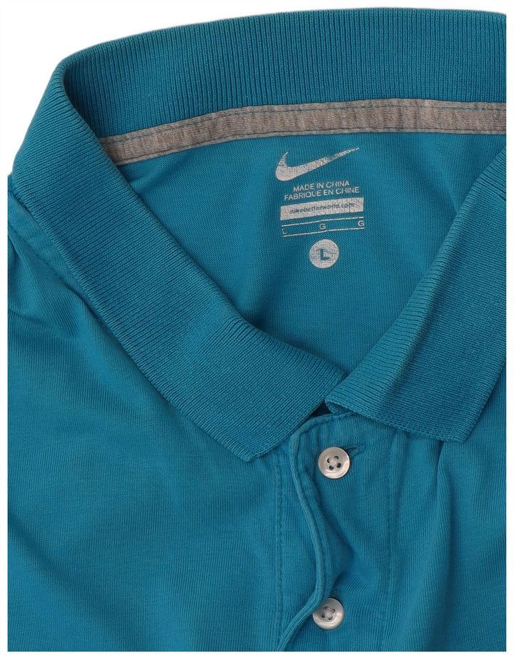 Мужская рубашка-поло Nike, большая синяя