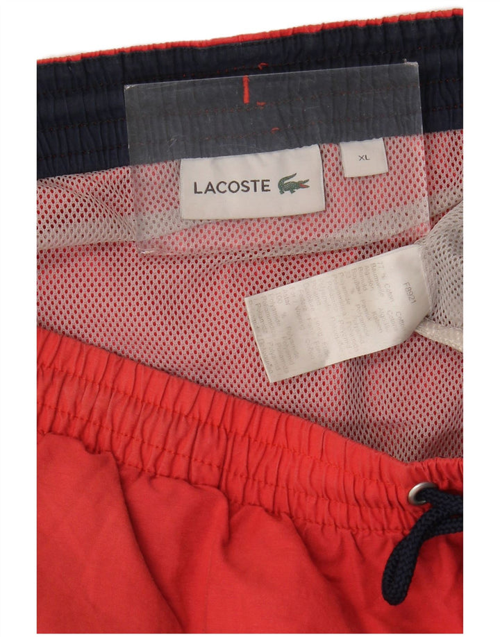 Мужские шорты для плавания Lacoste XL, красный хлопок