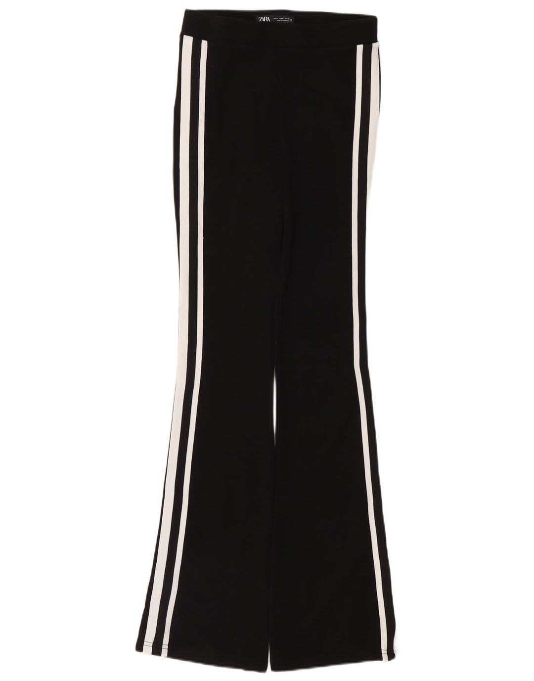 Женские спортивные брюки-клеш Zara, средний черный полиамид