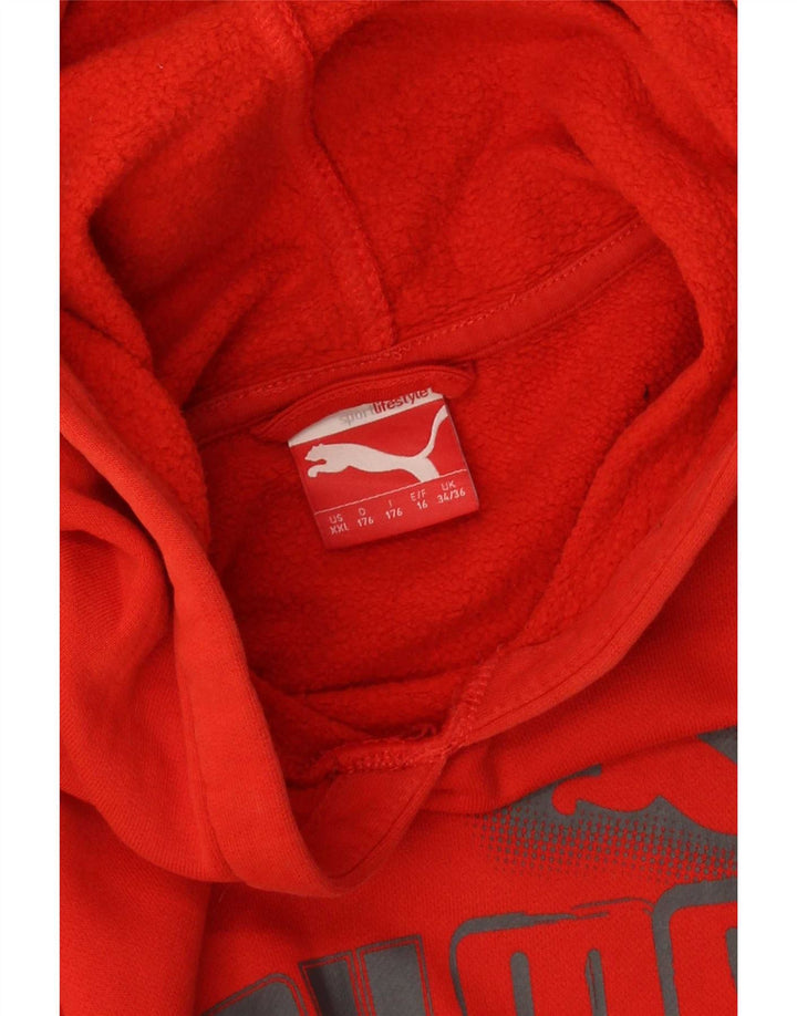 Джемпер с капюшоном Puma для мальчиков 15-16 лет, красный