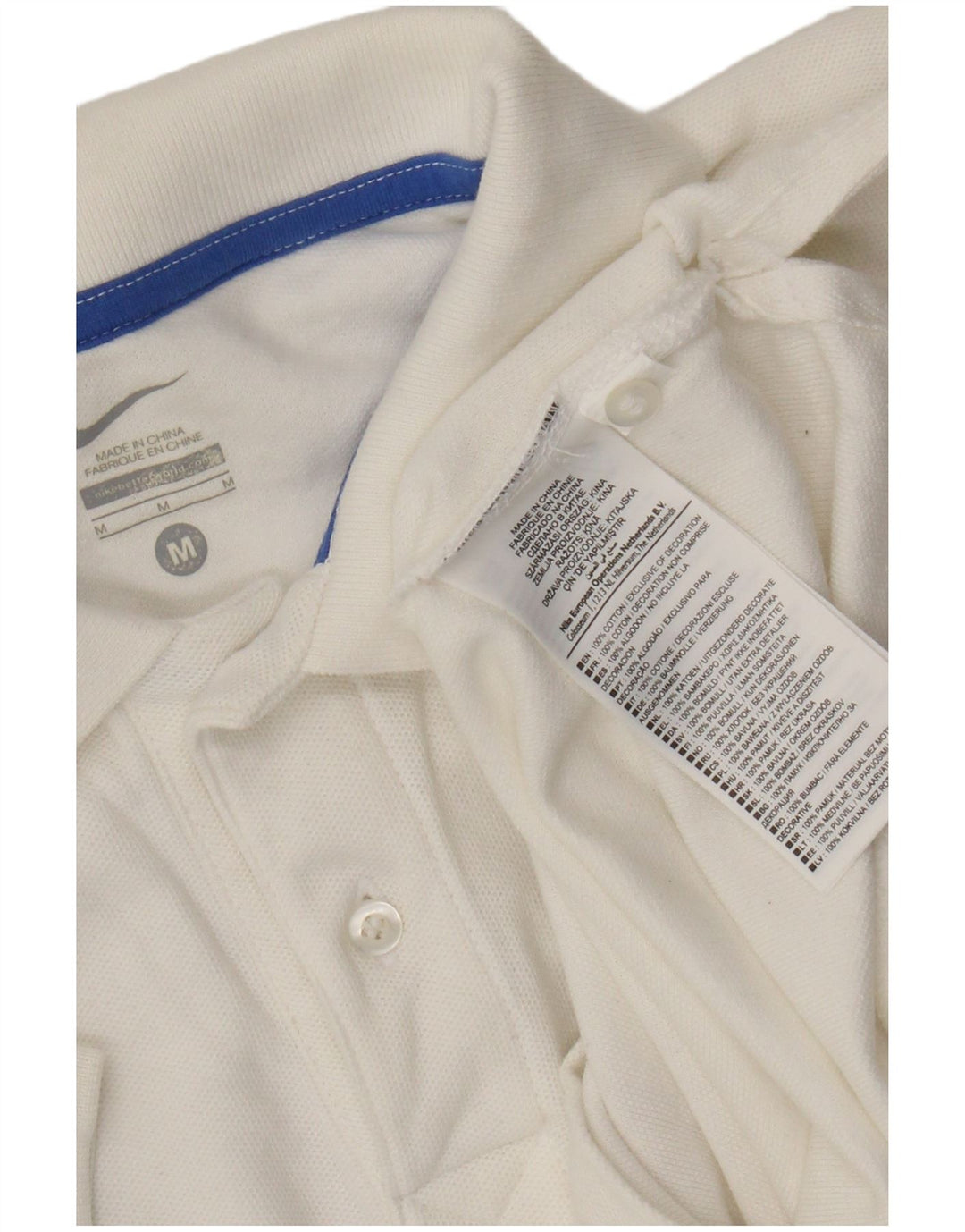 Мужская рубашка поло с графическим рисунком Nike Inter Milan, хлопковая, среднего размера