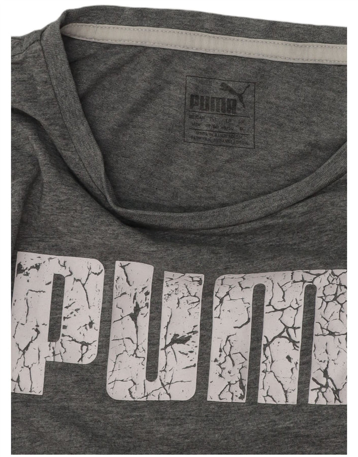 Мужская футболка с рисунком PUMA, средний серый