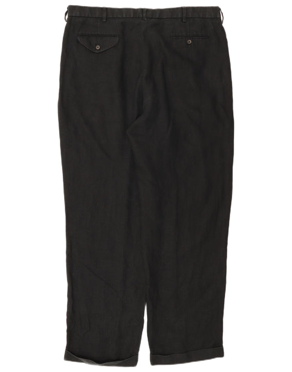 Мужские прямые брюки-чиносы Polo Ralph Lauren W38 L32, черные льняные