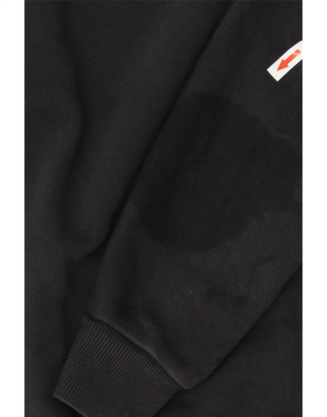 Мужская спортивная куртка ADIDAS UK 42/44, средний черный хлопок с цветными блоками