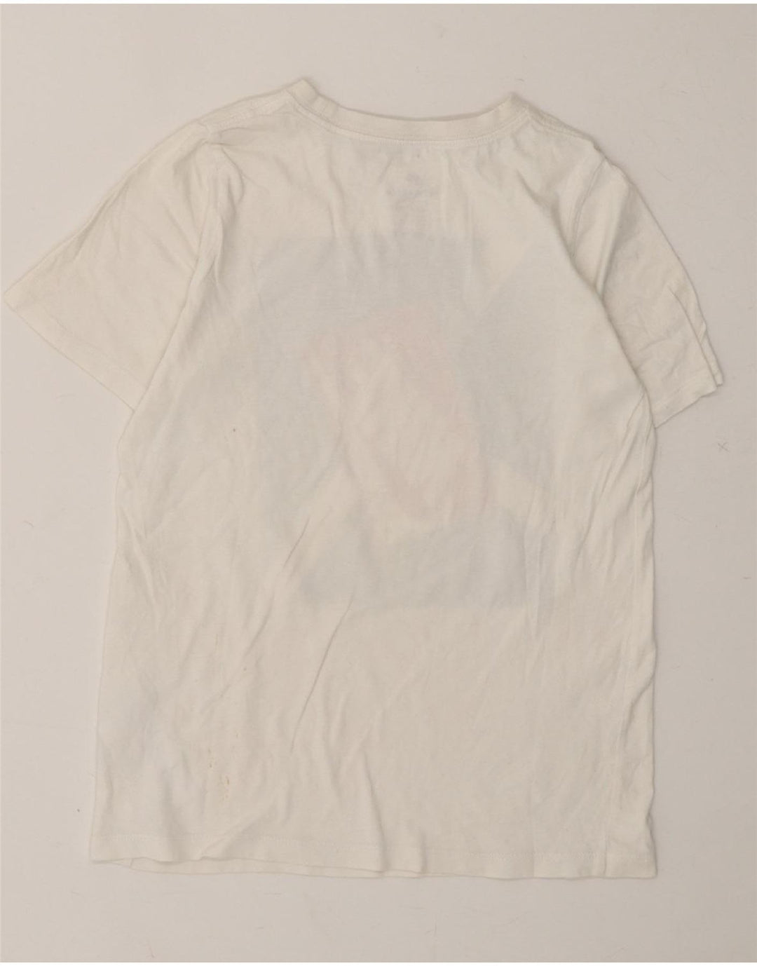 NIKE Boys Graphic T-Shirt Top 8-9 Years Small White Cotton Vintage Nike and Second-Hand Nike from Messina Hembry 