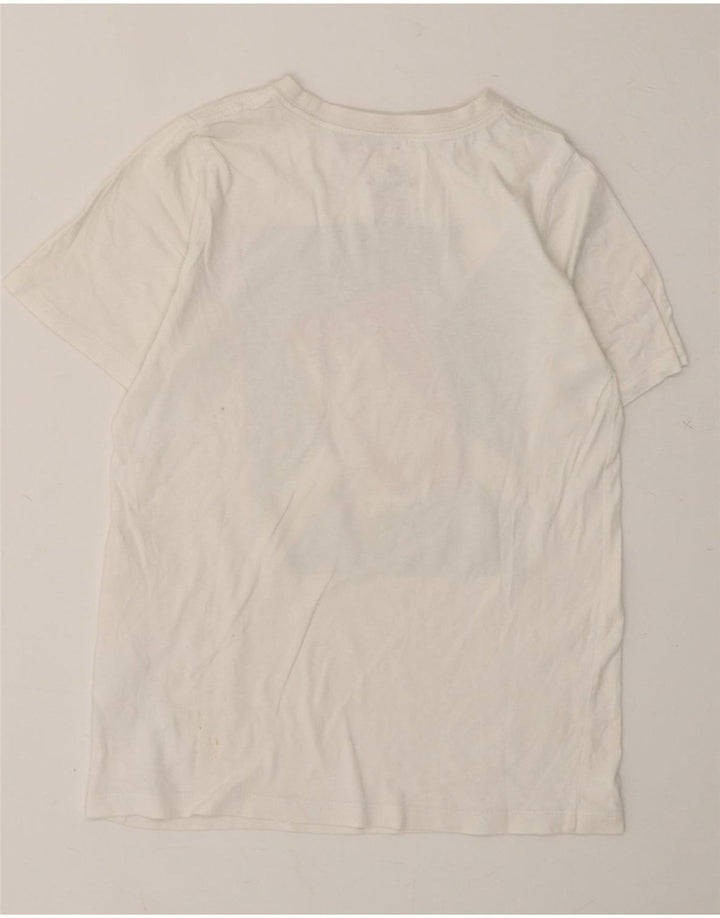 NIKE Boys Graphic T-Shirt Top 8-9 Years Small White Cotton Vintage Nike and Second-Hand Nike from Messina Hembry 