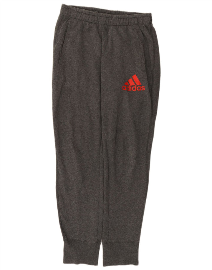 Мужские спортивные брюки Adidas Joggers среднего серого цвета, хлопок