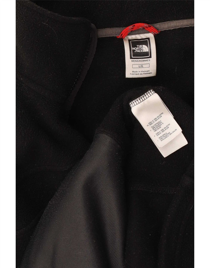 Мужская флисовая куртка с подкладкой The North Face UK 40, большая, черная, полиэстер