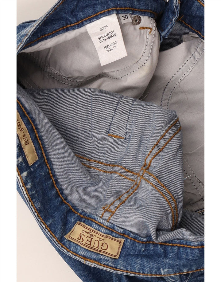 Женские джинсы Bootcut Guess W30 L30 синие, хлопок