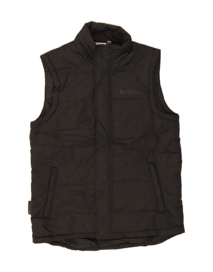 MOUNTAIN WAREHOUSE Mens Padded Gilet UK 36 Small Black Polyester Vintage Mountain Warehouse and Second-Hand Mountain Warehouse from Messina Hembry 